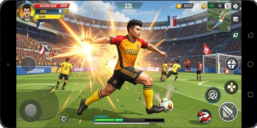 Gameplay intens 33L dengan aksi olahraga yang mendebarkan.