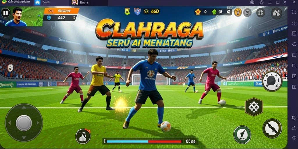 Tangkapan layar utama <strong>66D</strong> menampilkan gameplay seru dalam olahraga.