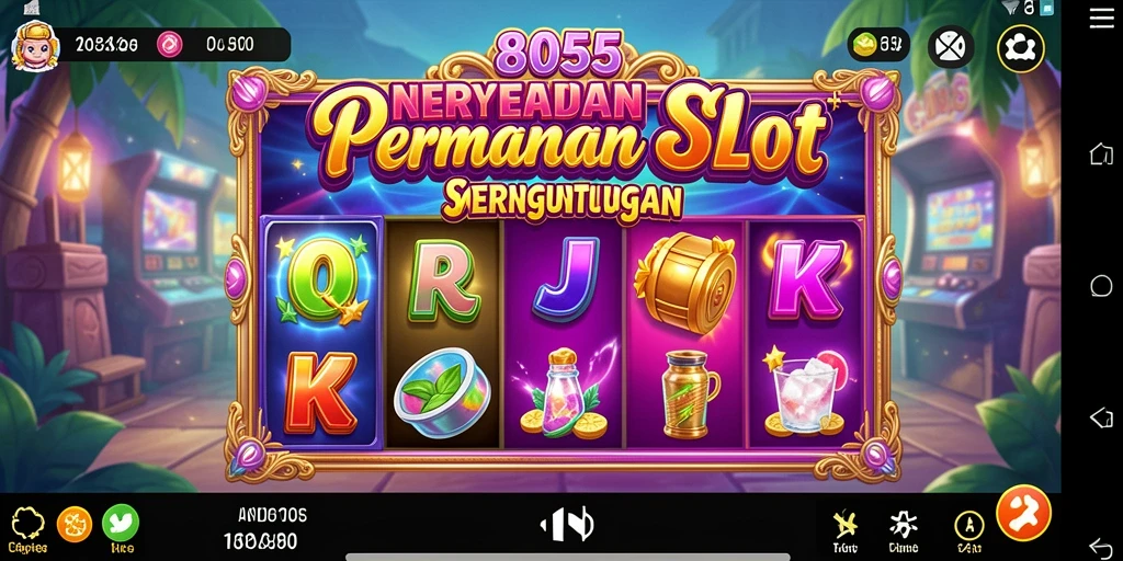 Screenshot utama 8055 menampilkan pengalaman bermain slot yang seru.