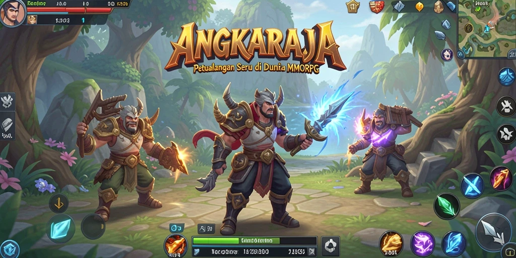Tampilan gameplay yang menarik di ANGKARAJA, penuh aksi dan petualangan.