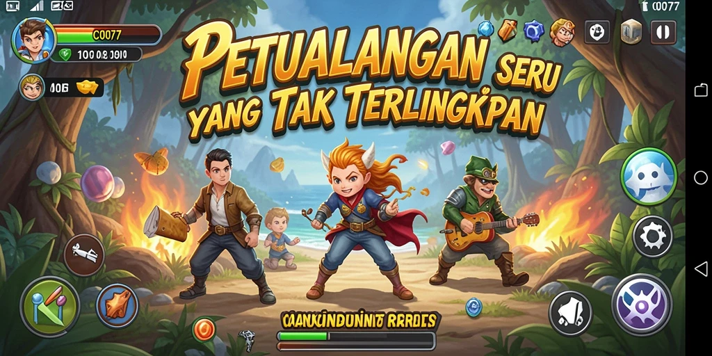 Screenshot menampilkan karakter utama dalam petualangan seru C0077.