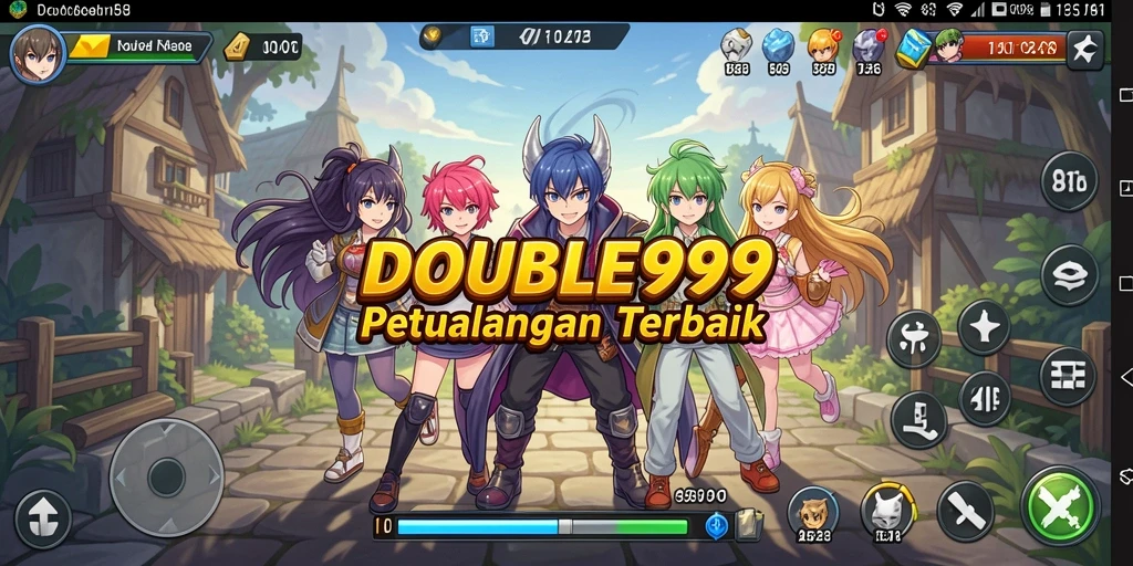 Tampilkan gameplay seru dari petualangan anime di DOUBLE999.