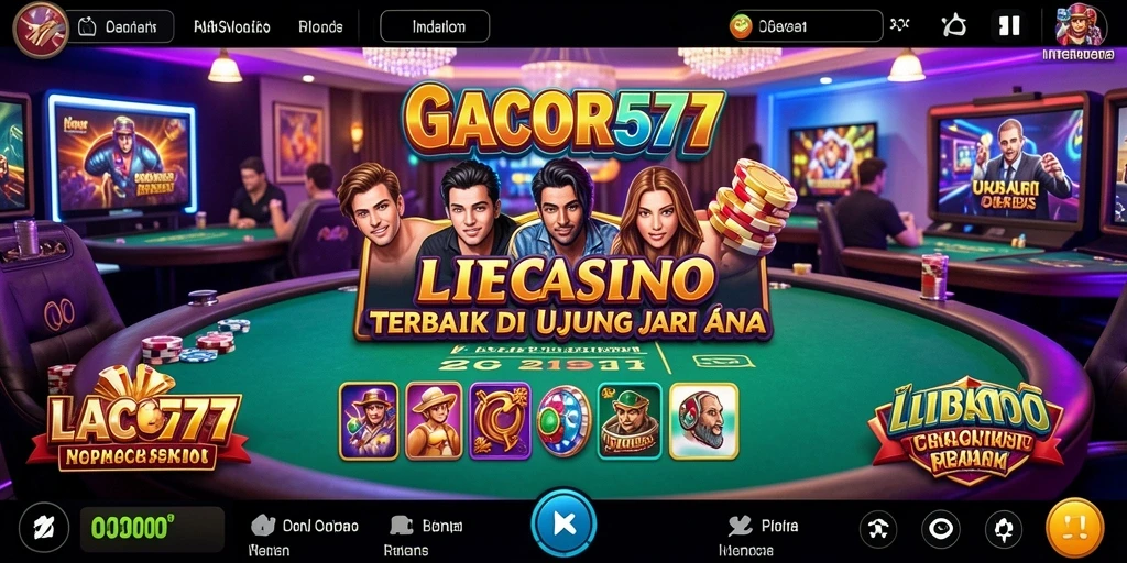 Tampilan antarmuka GACOR577 yang menarik dalam permainan Live Casino.