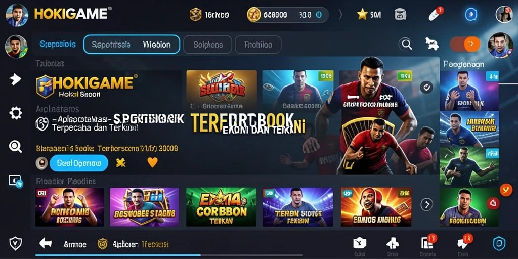 Tampilan gameplay HOKIGAME dengan taruhan olahraga yang interaktif.