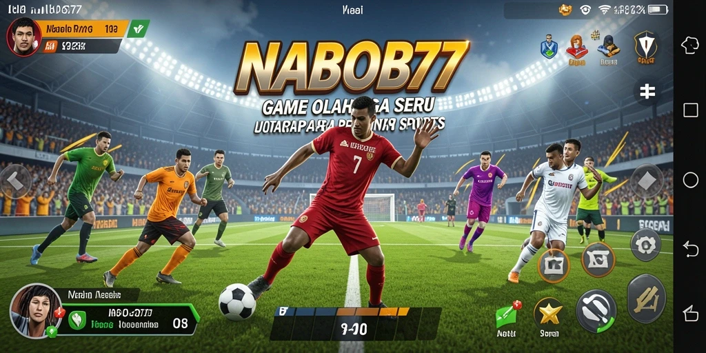 Tangkapan layar gameplay NABOB77 menampilkan aksi seru dalam olahraga.